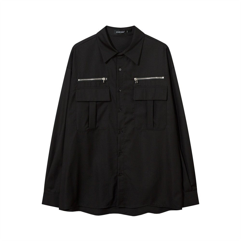 Color Long-sleeved Shirt Men's Street - NextthinkShop0CJDS195342706FU0