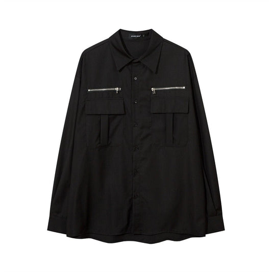 Color Long-sleeved Shirt Men's Street - NextthinkShop0CJDS195342706FU0