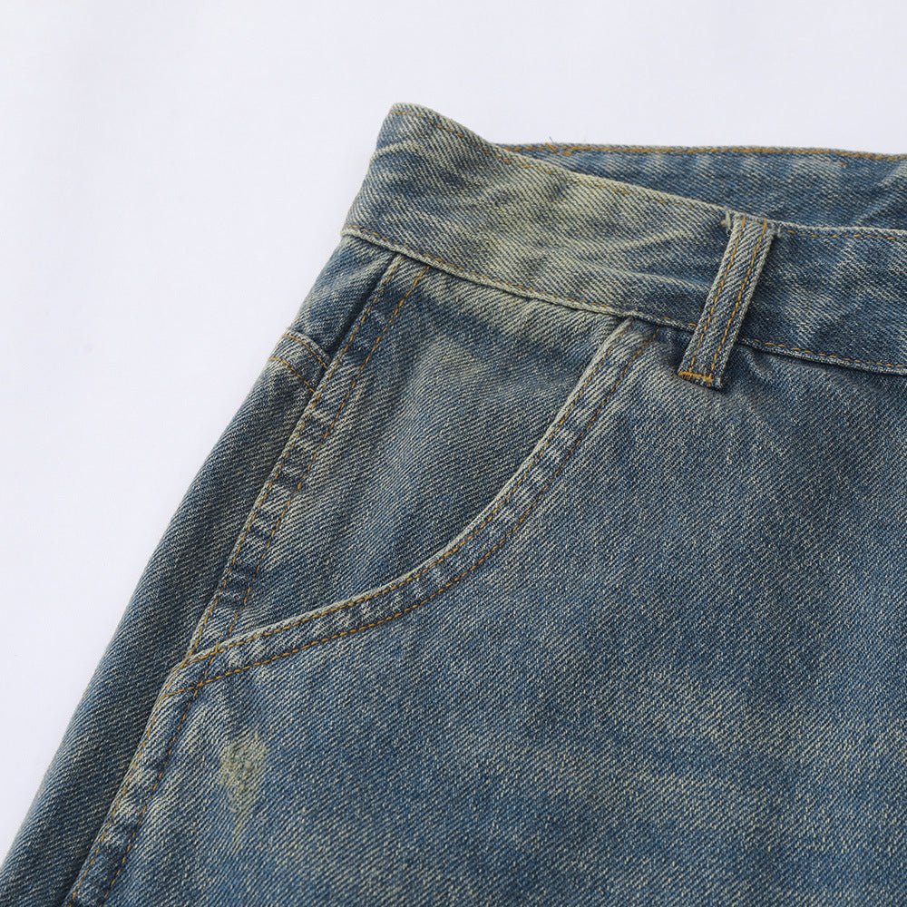 Denim shorts met watergewassen gaten voor heren - NextthinkShop0CJXX203297903CX0