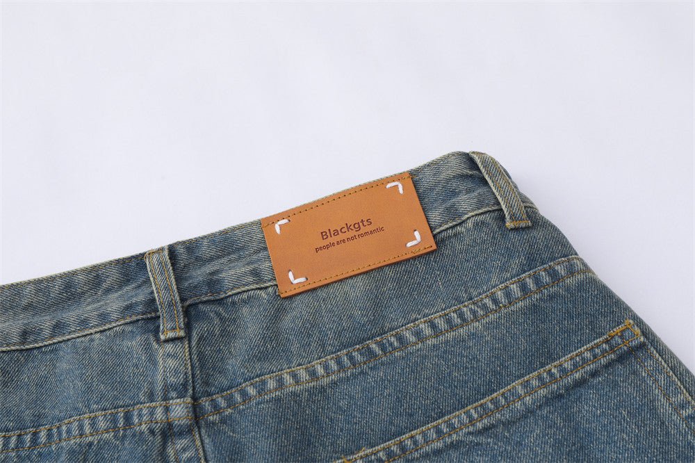 Denim shorts met watergewassen gaten voor heren - NextthinkShop0CJXX203297903CX0
