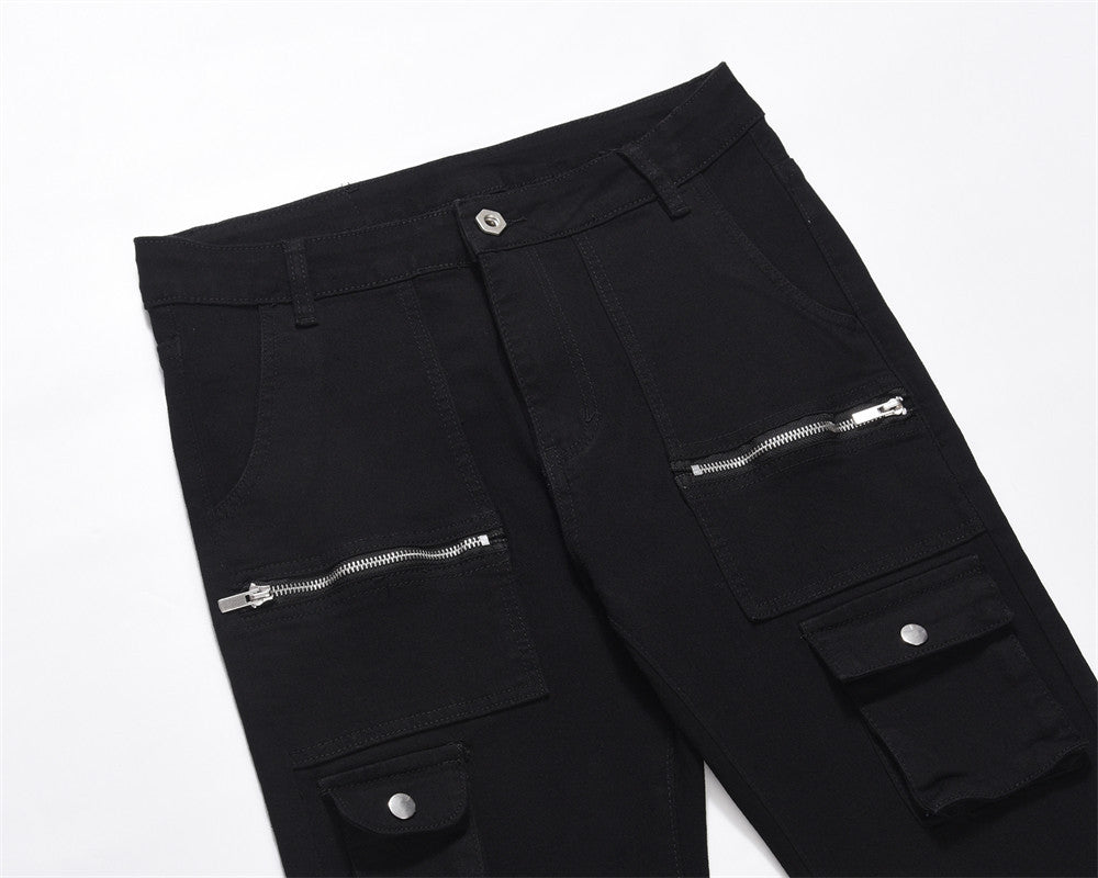 Fashion Personality Zipper Pocket Jeans Men - NextthinkShop0CJXX201825103CX0