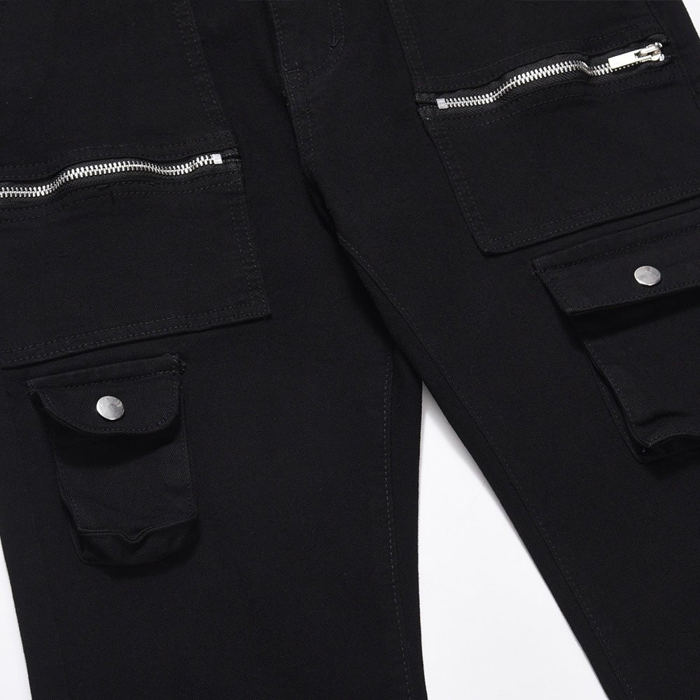 Fashion Personality Zipper Pocket Jeans Men - NextthinkShop0CJXX201825103CX0