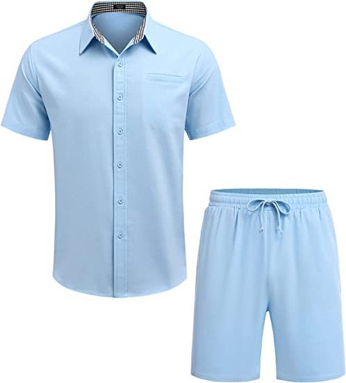 Herenmode casual overhemd shorts pak - NextthinkShop0CJTW206763913MN0