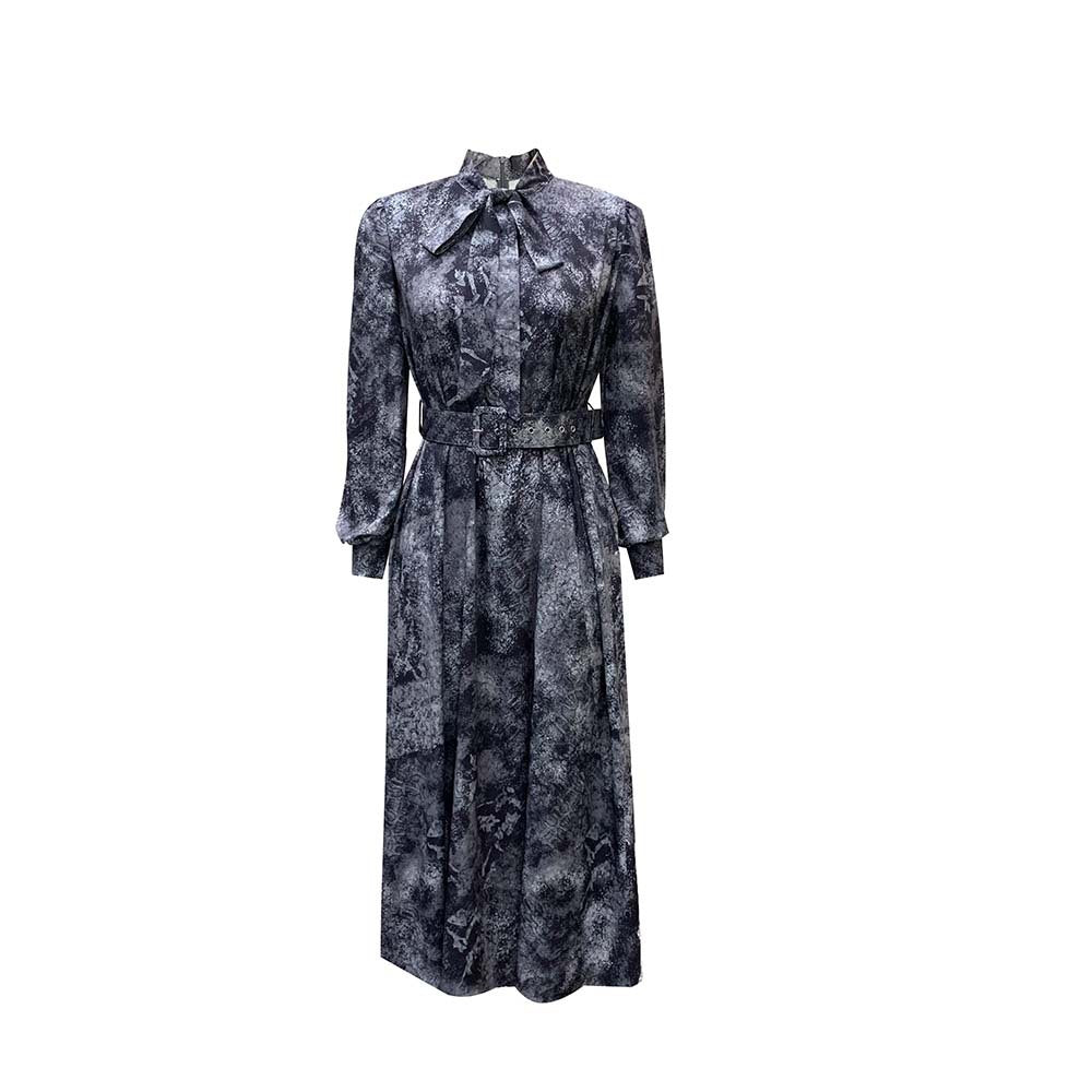 Long Sleeve Skirt High Waist Print Plus Size Banquet Dress - NextthinkShop0CJLY187390707GT0
