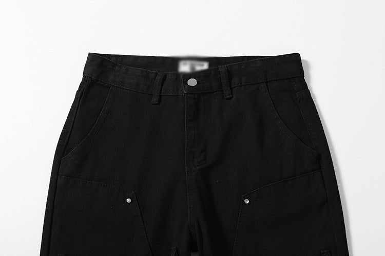Men's Loose Solid Color Casual Straight Trousers - NextthinkShop0CJXX201918203CX0