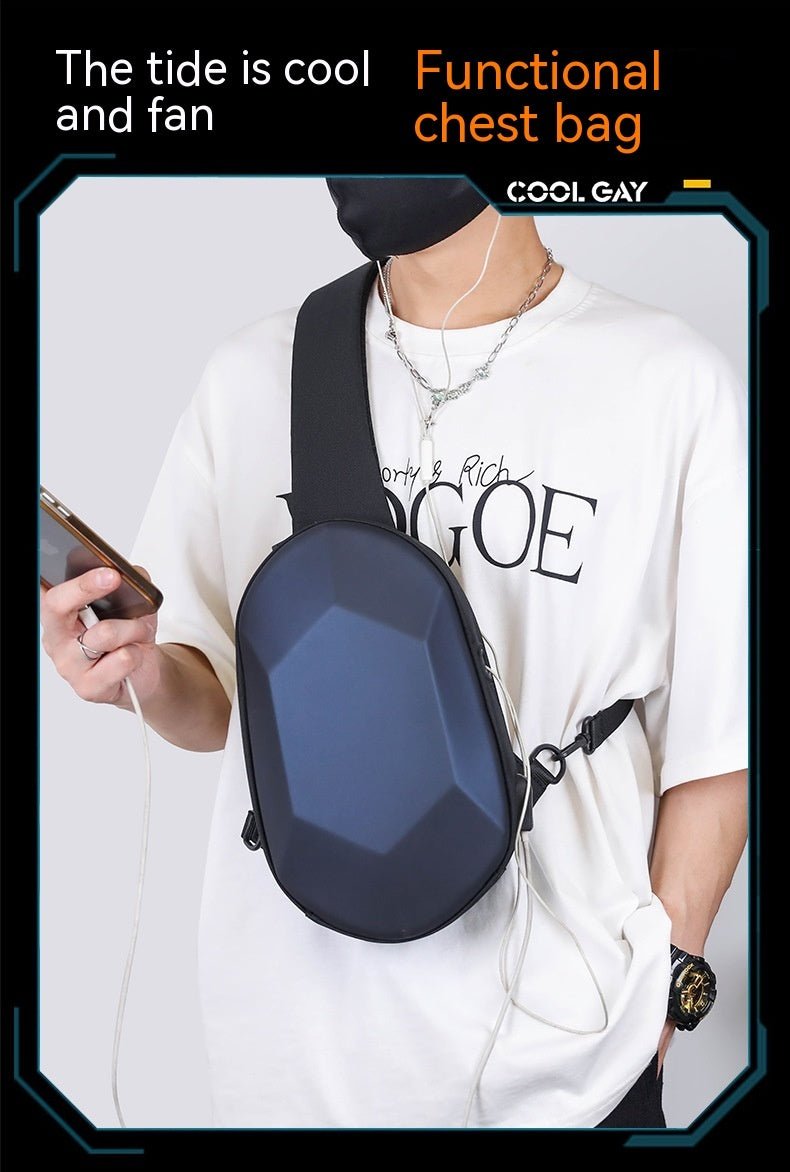 Men's Shoulder Solid Color Crossbody Bag - NextthinkShop0CJYD192871504DW0
