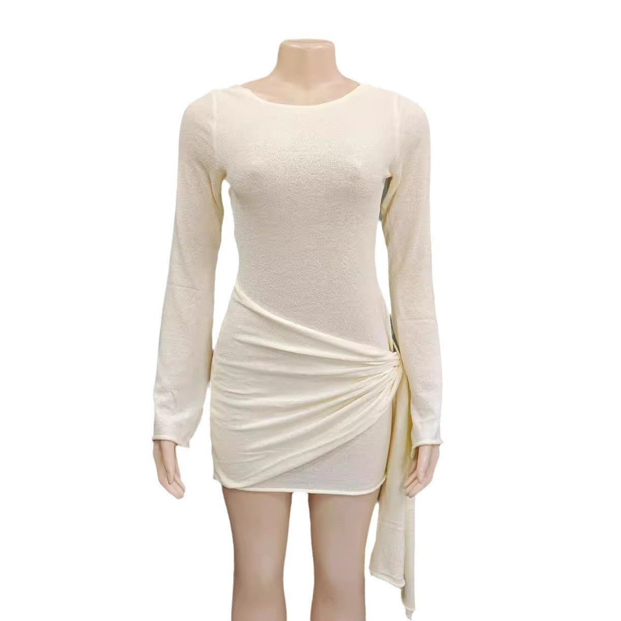 Modieuze gebreide jurk korte rok voor dames - NextthinkShop0CJLY206270103CX0