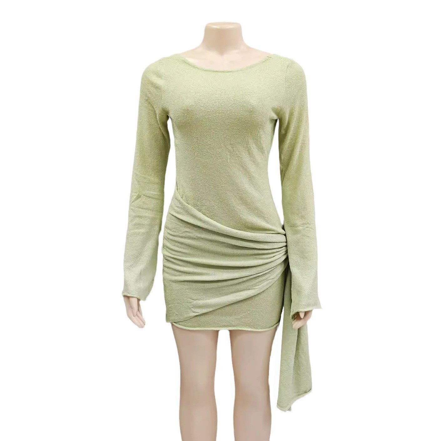 Modieuze gebreide jurk korte rok voor dames - NextthinkShop0CJLY206270106FU0