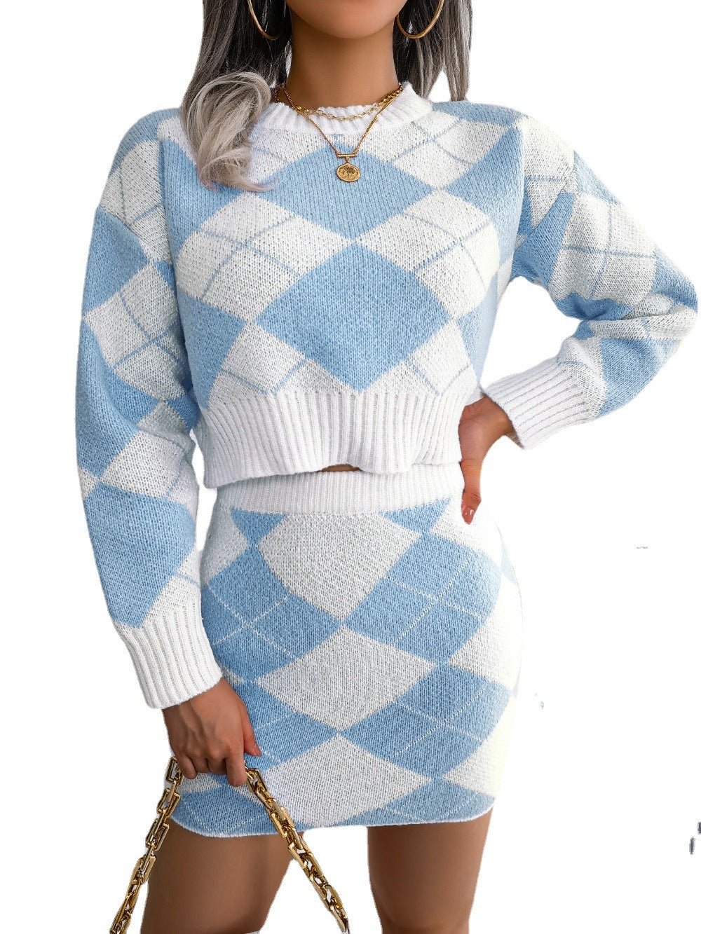 Nextthink Sweater Hip Skirt Casual Suit - NextthinkShop0CJLS201049303CX0