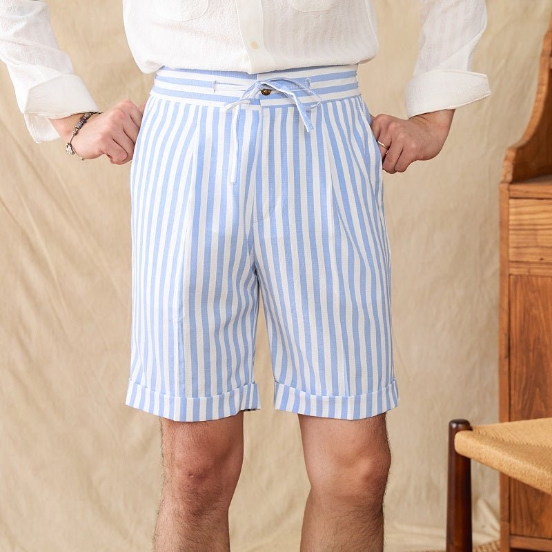 Seersucker shorts met middelhoge taille en elastische taille - NextthinkShop0CJYD205751515OL0