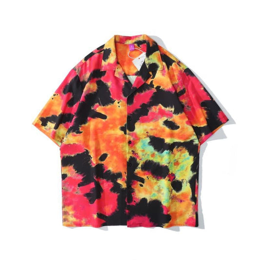 Summer Full Print Short-Sleeved Shirt - NextthinkShop0CJYH113818904DW0