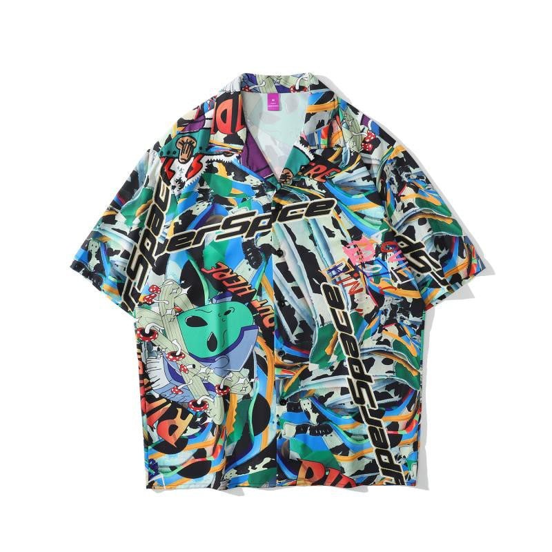 Summer Full Print Short-Sleeved Shirt - NextthinkShop0CJYH113818916PK0