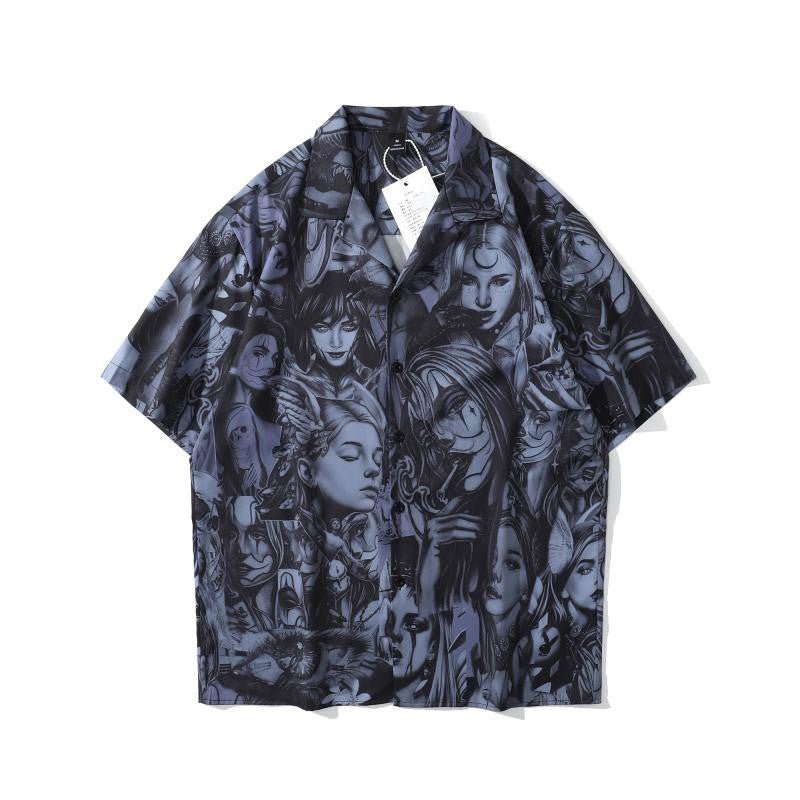 Summer Full Print Short-Sleeved Shirt - NextthinkShop0CJYH113818940NM0