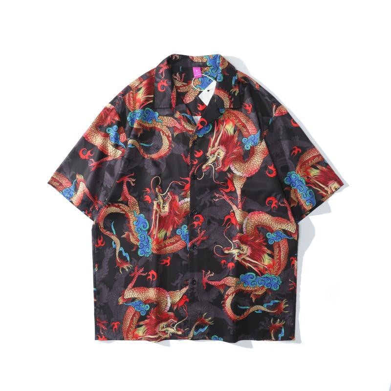 Summer Full Print Short-Sleeved Shirt - NextthinkShop0CJYH113818948VE0