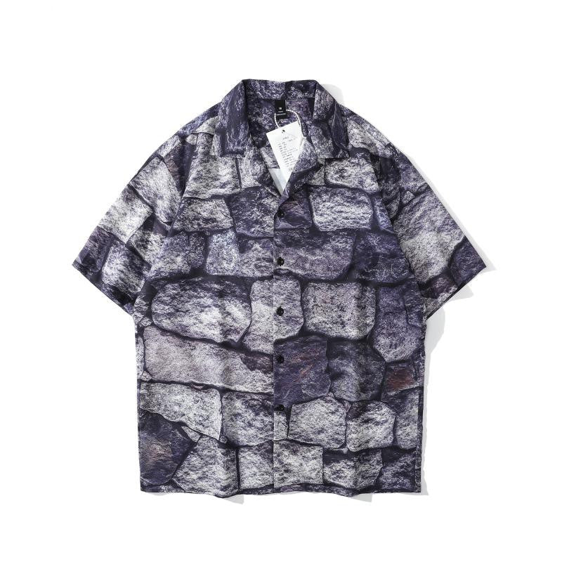 Summer Full Print Short-Sleeved Shirt - NextthinkShop0CJYH113818976XC0
