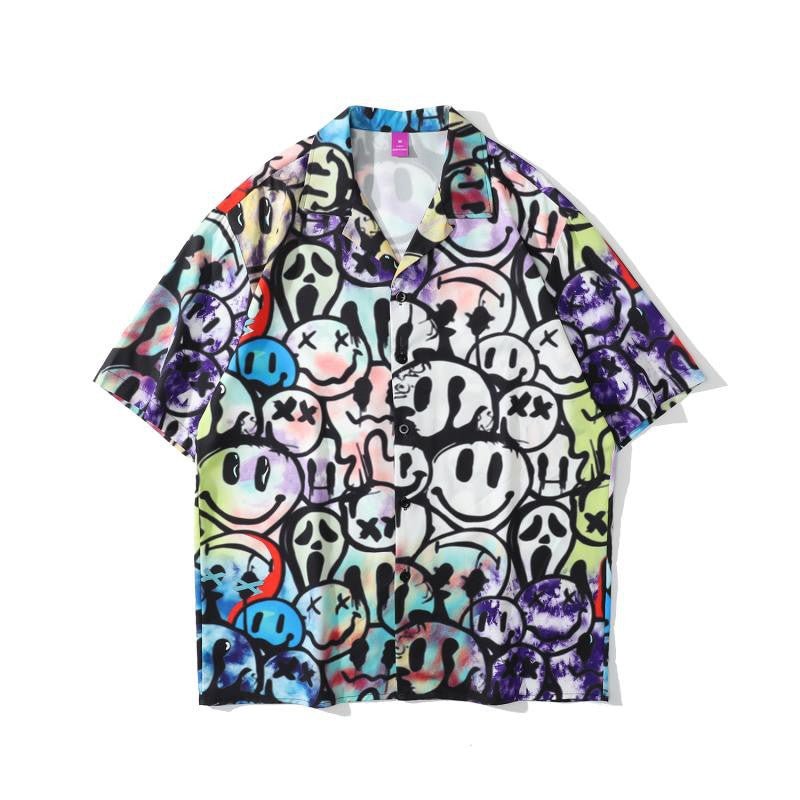 Summer Full Print Short-Sleeved Shirt - NextthinkShop0CJYH113818988JQ0