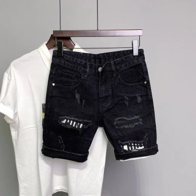 Summer New Patch Slim Fit Denim Cropped Pants - NextthinkShop0CJXX198718401AZ0