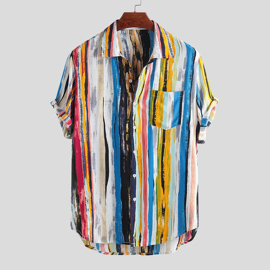 T-Shirts - NextthinkShop0CJNSTXTW00185-Blue Striped-3XL0