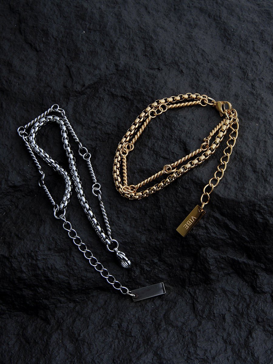 Double Layer Titanium Steel Bracelet For Men - NextthinkShop0CJSL175160102BY0