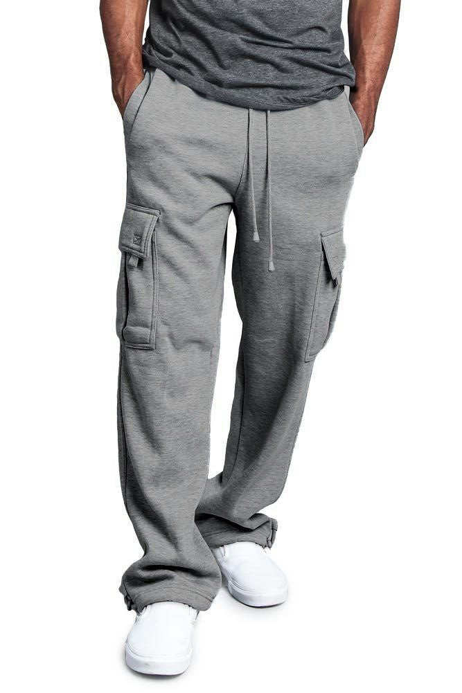 Elastic waist solid color pocket trousers - NextthinkShop0CJNSXZHL00183-Light Grey-3XL0