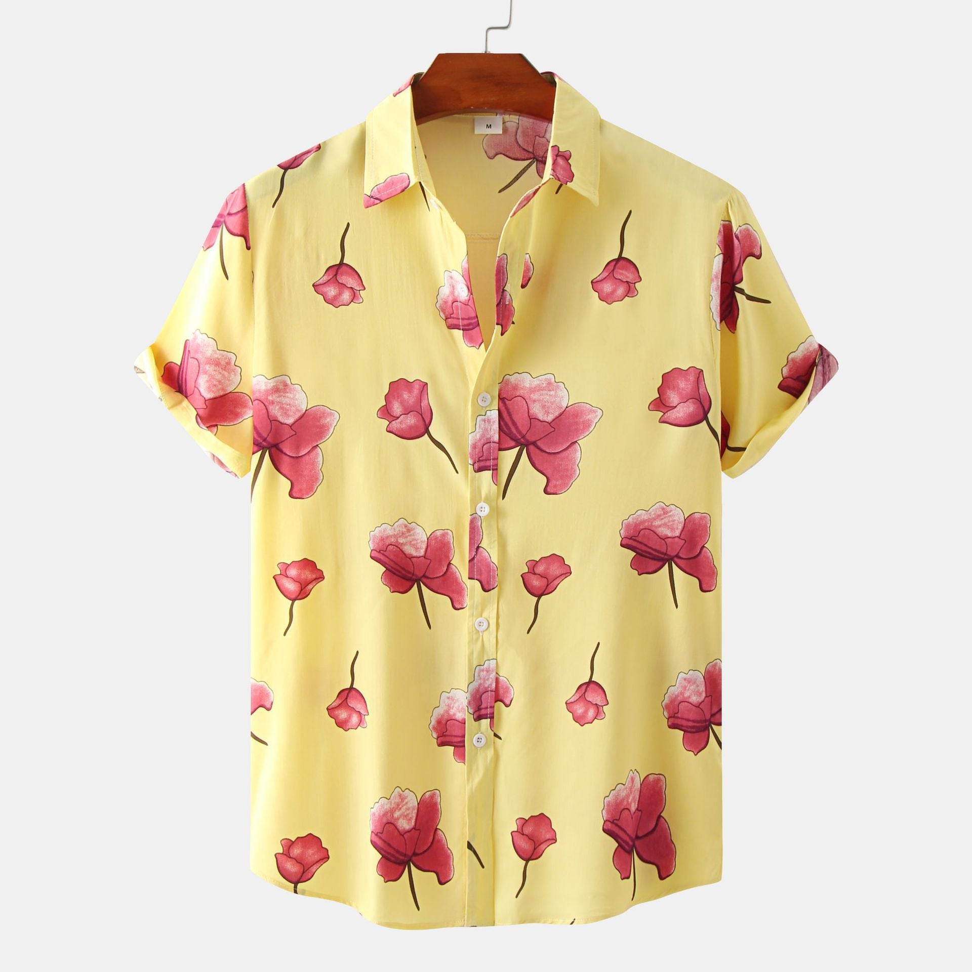 European And American Floral Men's Short-sleeved Shirt - NextthinkShop0CJDS196900609IR0