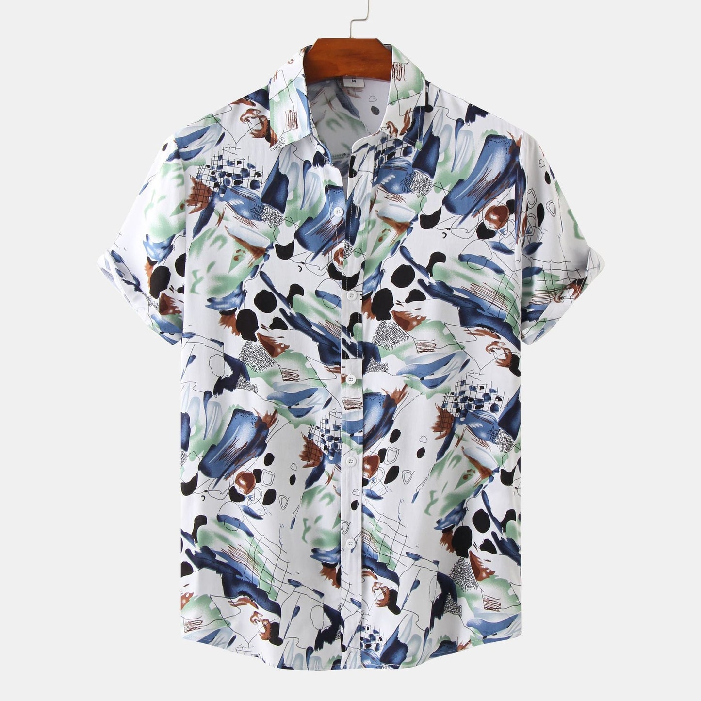 European And American Floral Men's Short-sleeved Shirt - NextthinkShop0CJDS196900629CX0