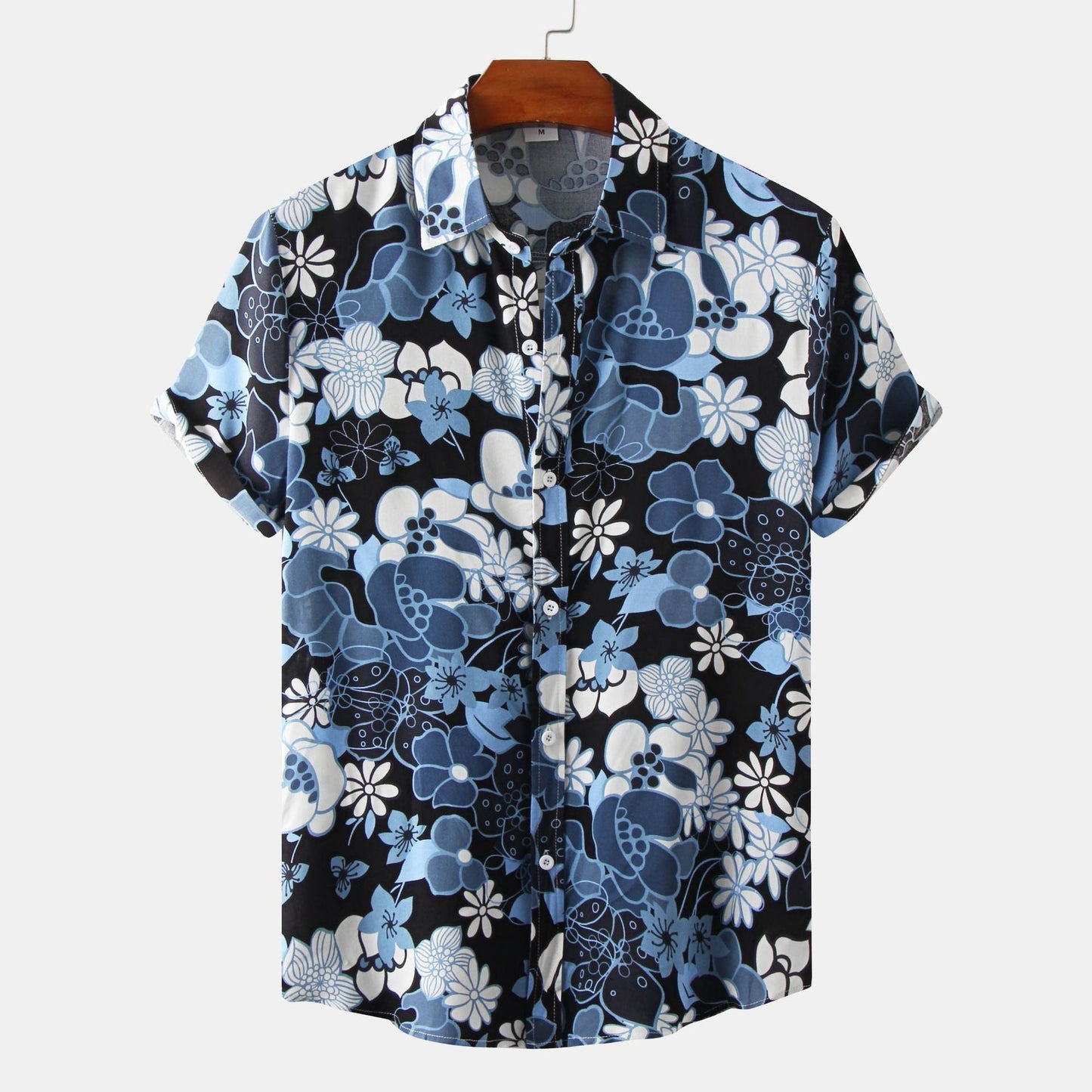 European And American Floral Men's Short-sleeved Shirt - NextthinkShop0CJDS196900654BY0