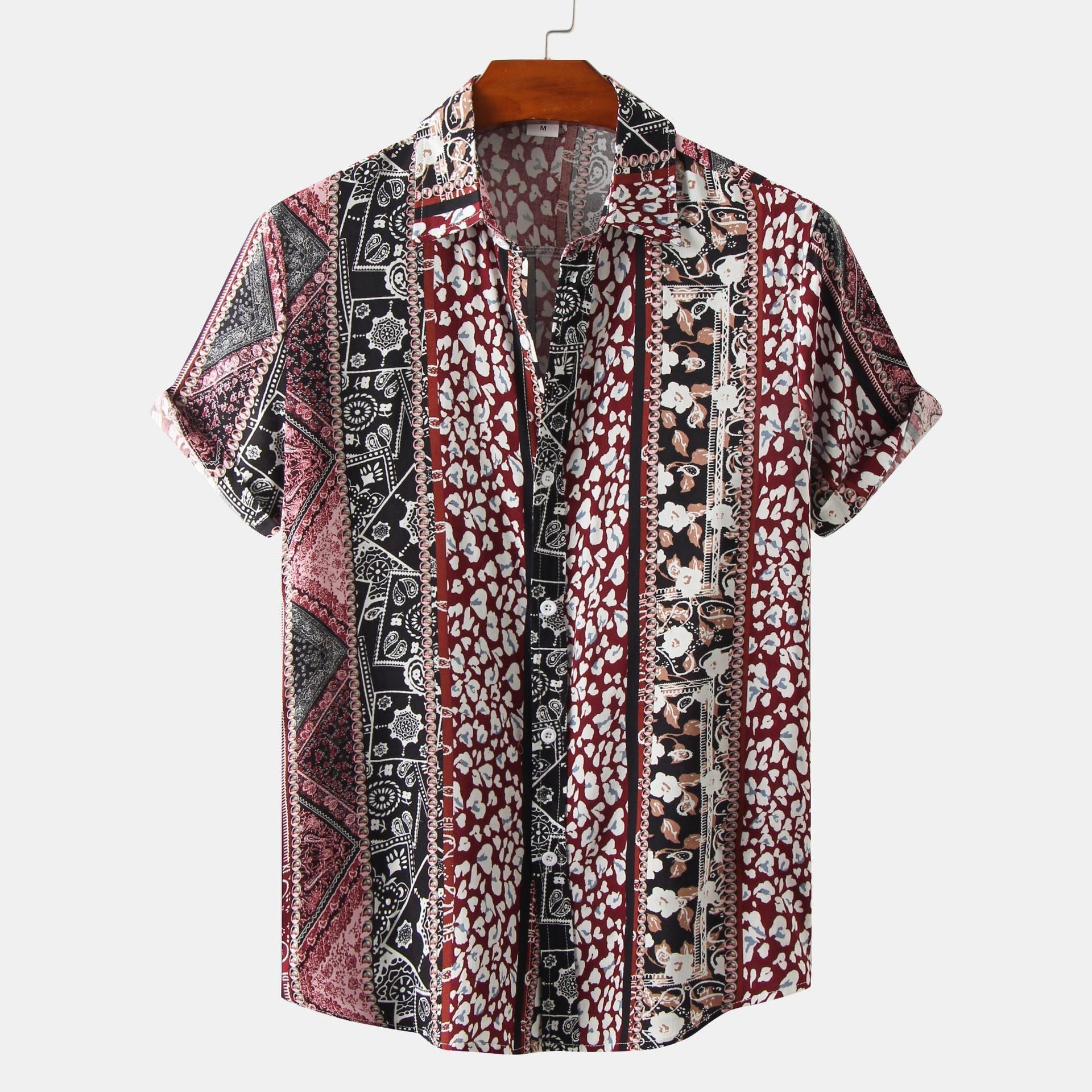 European And American Floral Men's Short-sleeved Shirt - NextthinkShop0CJDS196900674VE0
