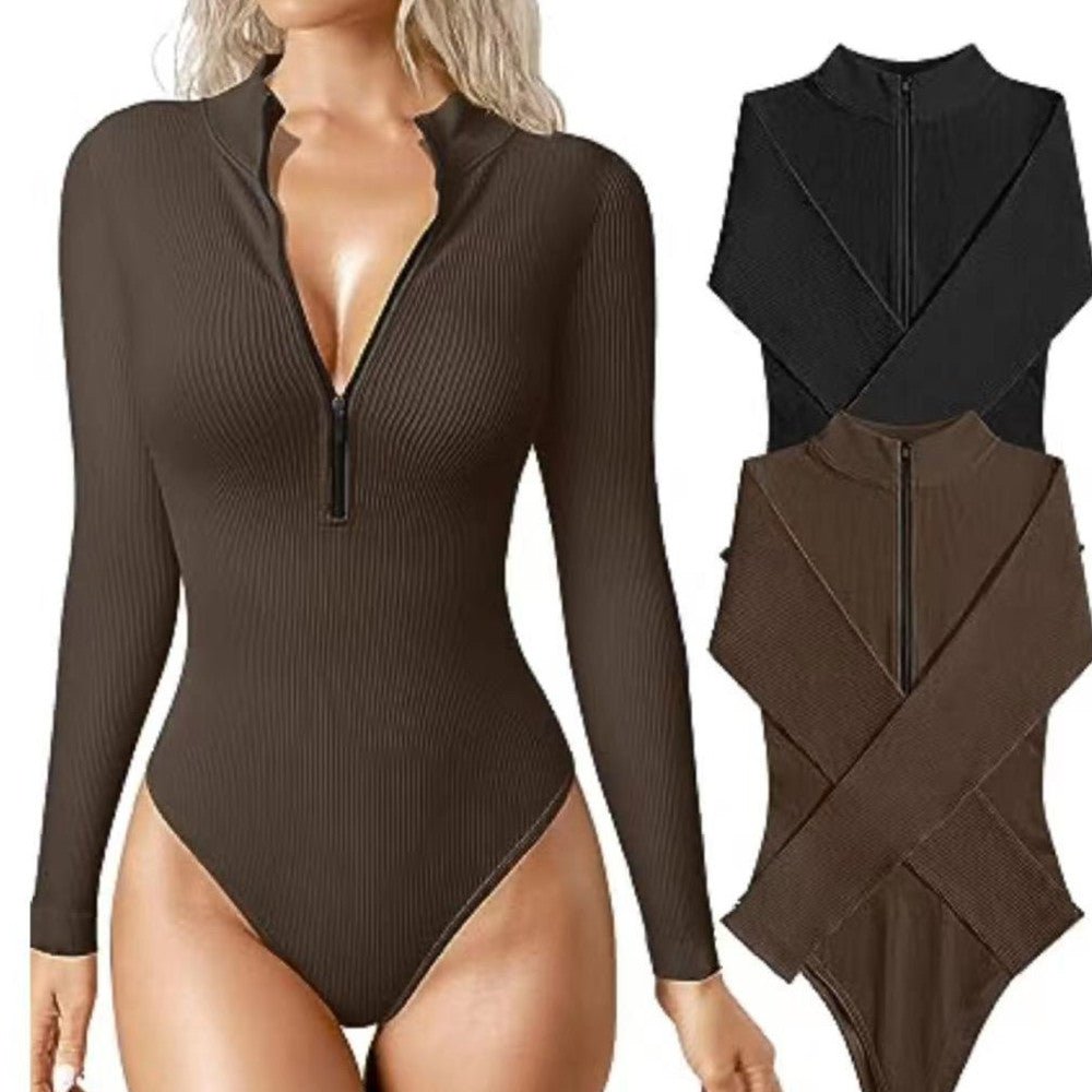 Fashion Long Sleeve Jumpsuit Seamless Slimming Shapewear For Women Romper - NextthinkShopWomen's ClothCJYD184021612LO