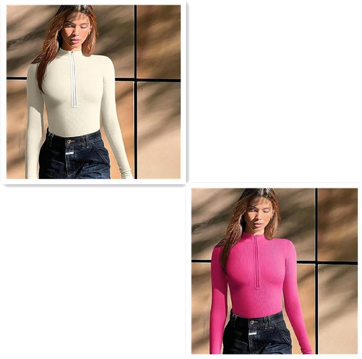 Fashion Long Sleeve Jumpsuit Seamless Slimming Shapewear For Women Romper - NextthinkShopWomen's ClothCJYD184021621UF