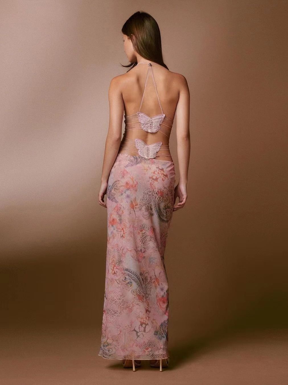 Dress Sexy Slim Butterfly Back Dressess Spring Summer Womens Clothing - NextthinkShop