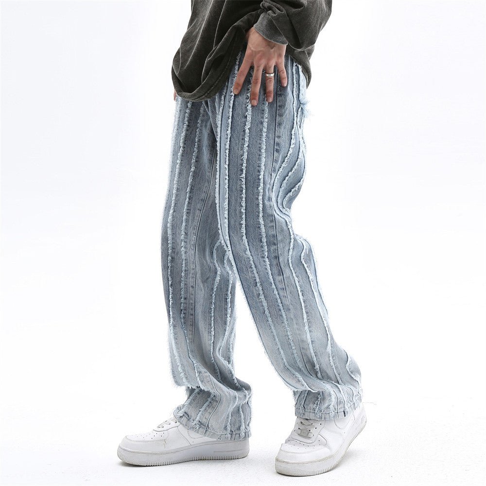 Ins Loose Broad-leg Pants With Cat Whiskers - NextthinkShop