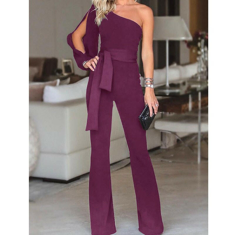 one shoulder jumpsuit – NextthinkShop