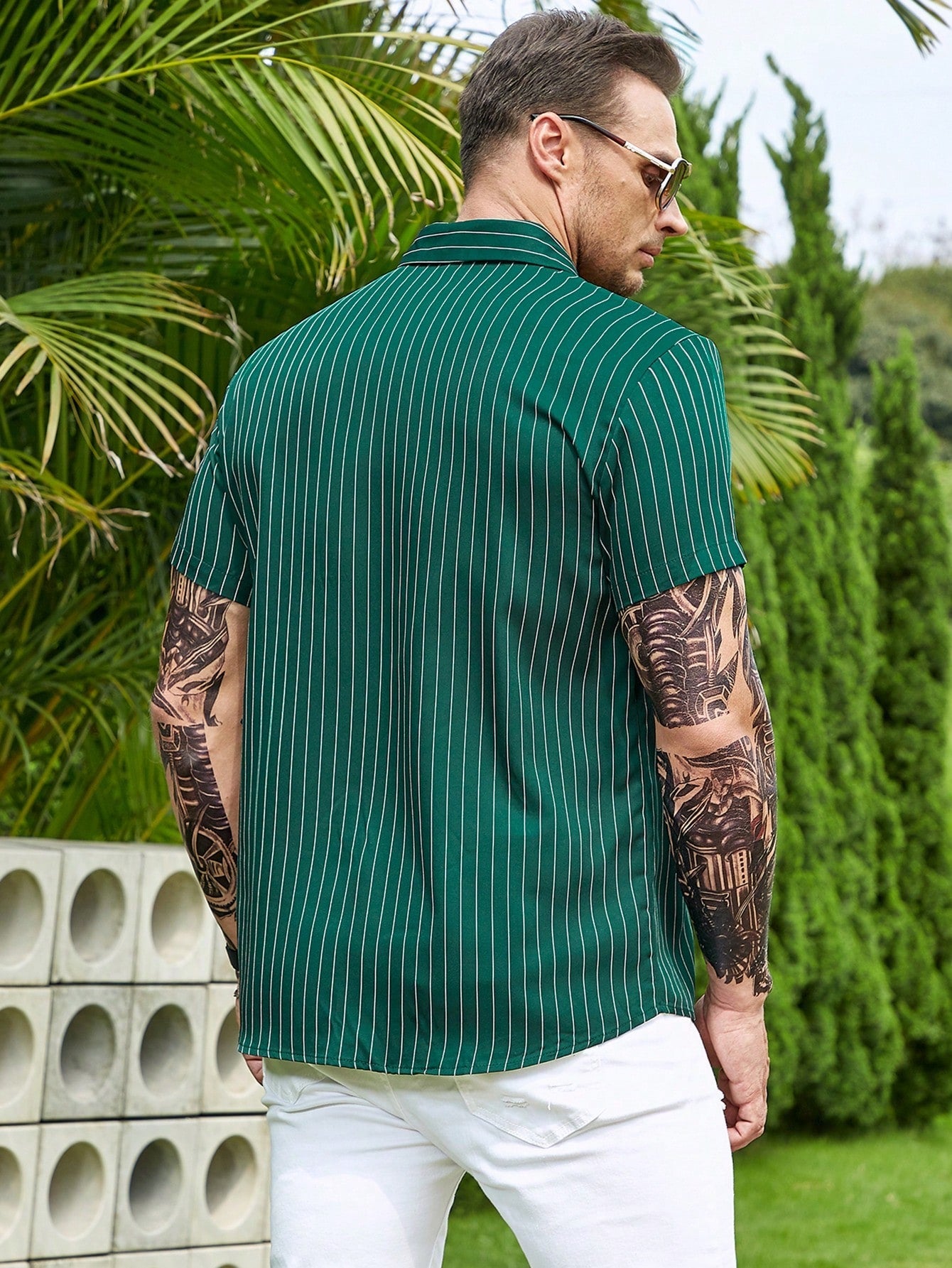 Manfinity Homme Men Striped Print Shirt - NextthinkShopsm2304084740473783