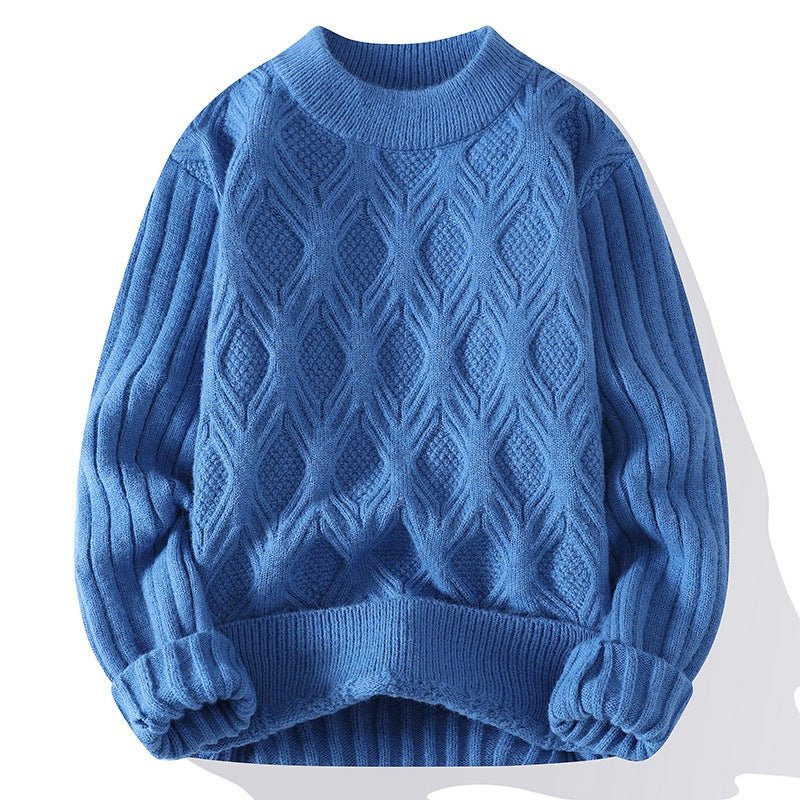 Men's Fashion Casual Solid Color Twisted Sweater - NextthinkShopMen's ClothingCJYD196582919SHMen's Clothing