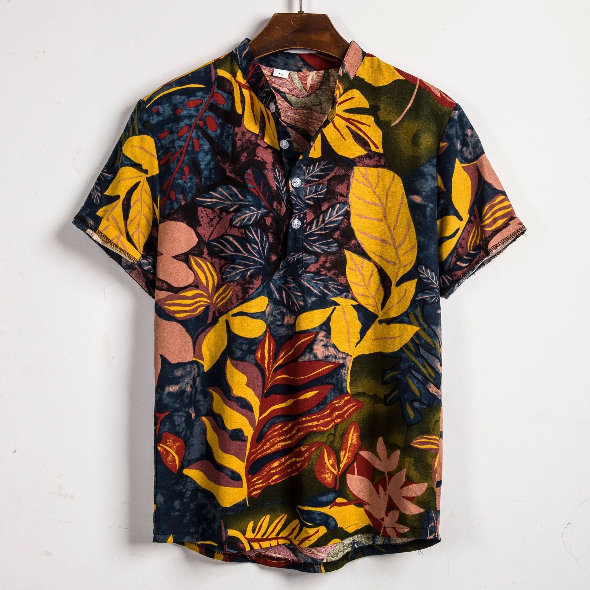 New Short-sleeved Linen Shirt For Men - NextthinkShop