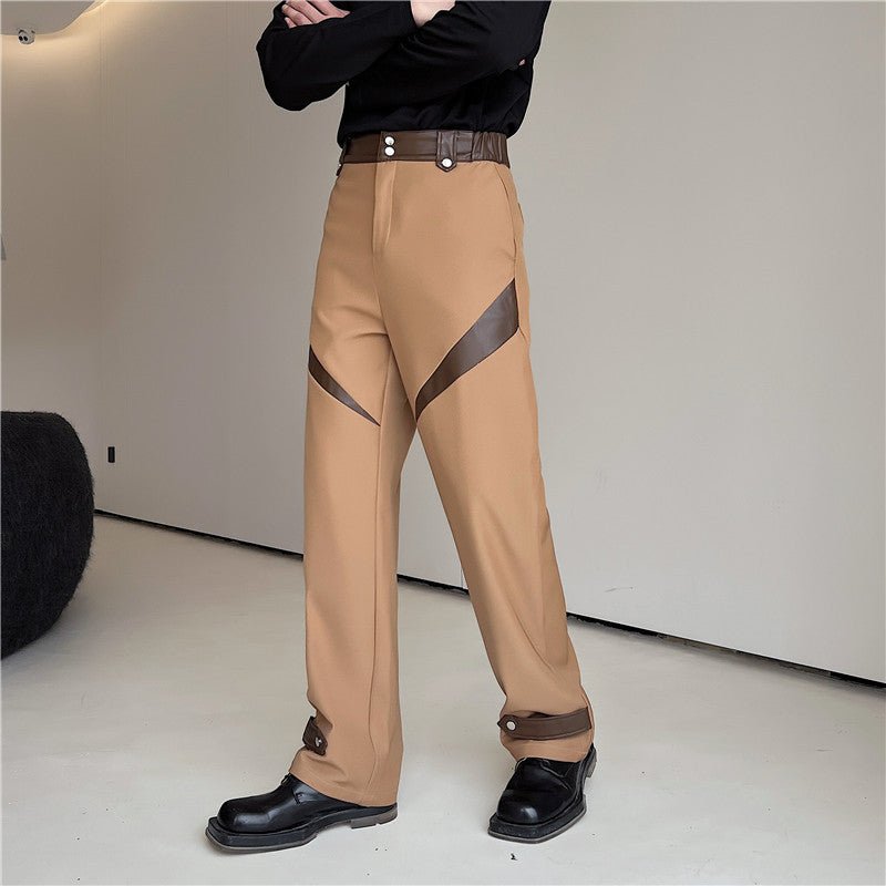 Nextthink Contrast Color Suit Pants For Men - NextthinkShop0CJXX153230505EV0