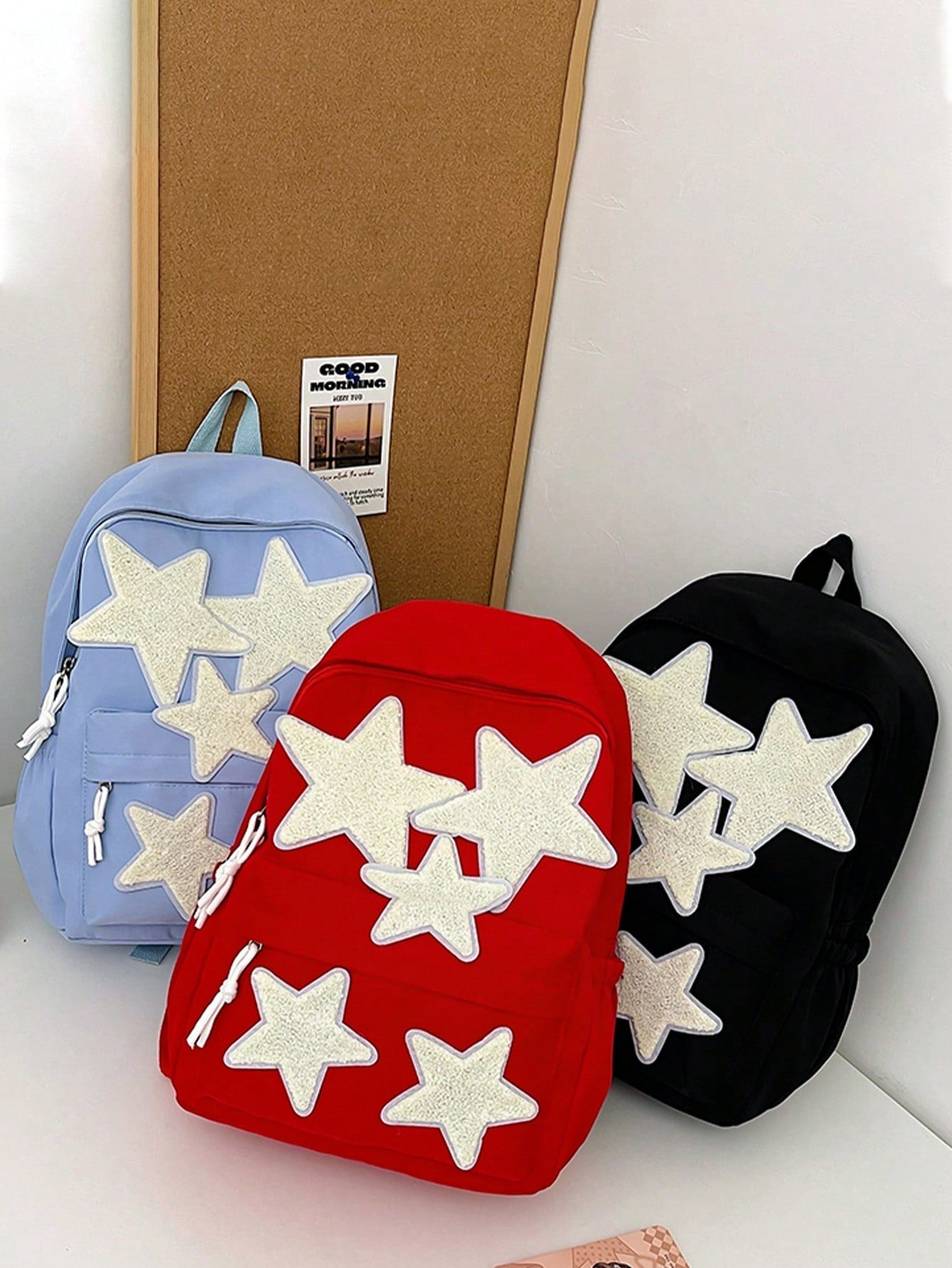 Nextthink Fashionable Classic Star Pattern Backpack - NextthinkShopd9d77f5b-c902-439f-9410-0e6efd811463711181204193