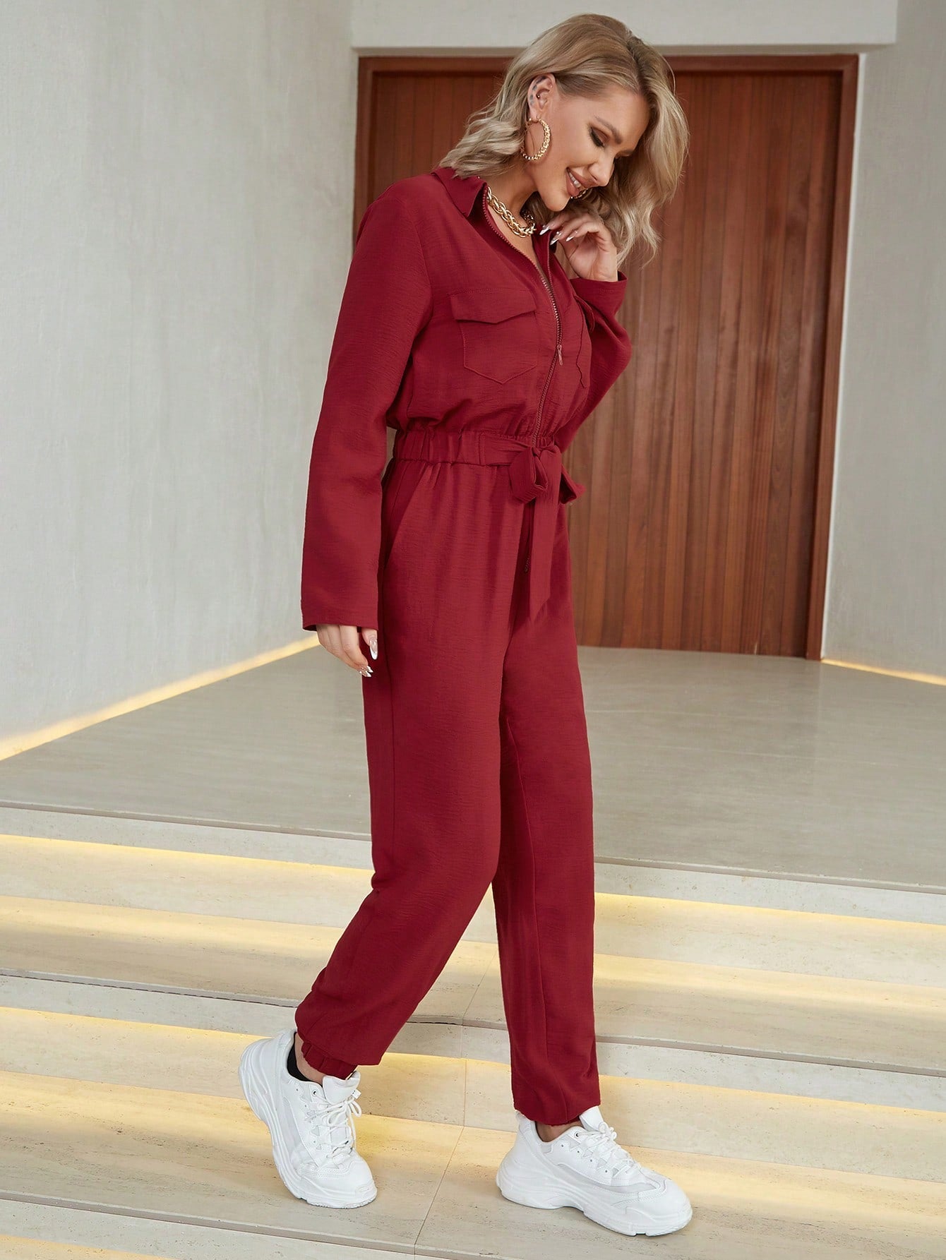 long sleeve jumpsuit for women – NextthinkShop