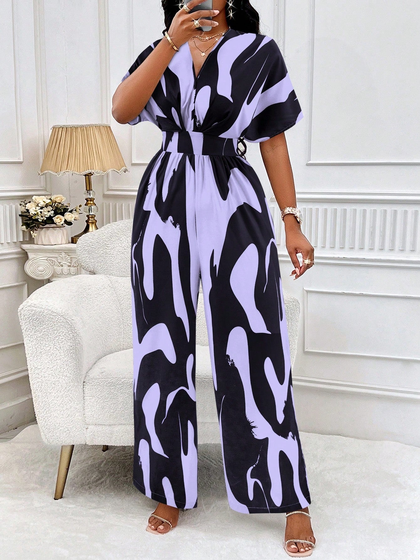 wide leg jumpsuit sleeves