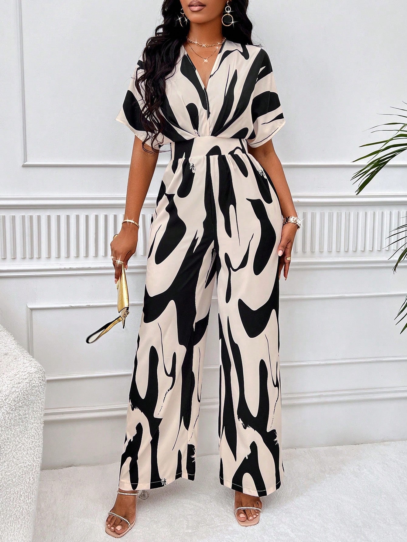 wide leg jumpsuit sleeves