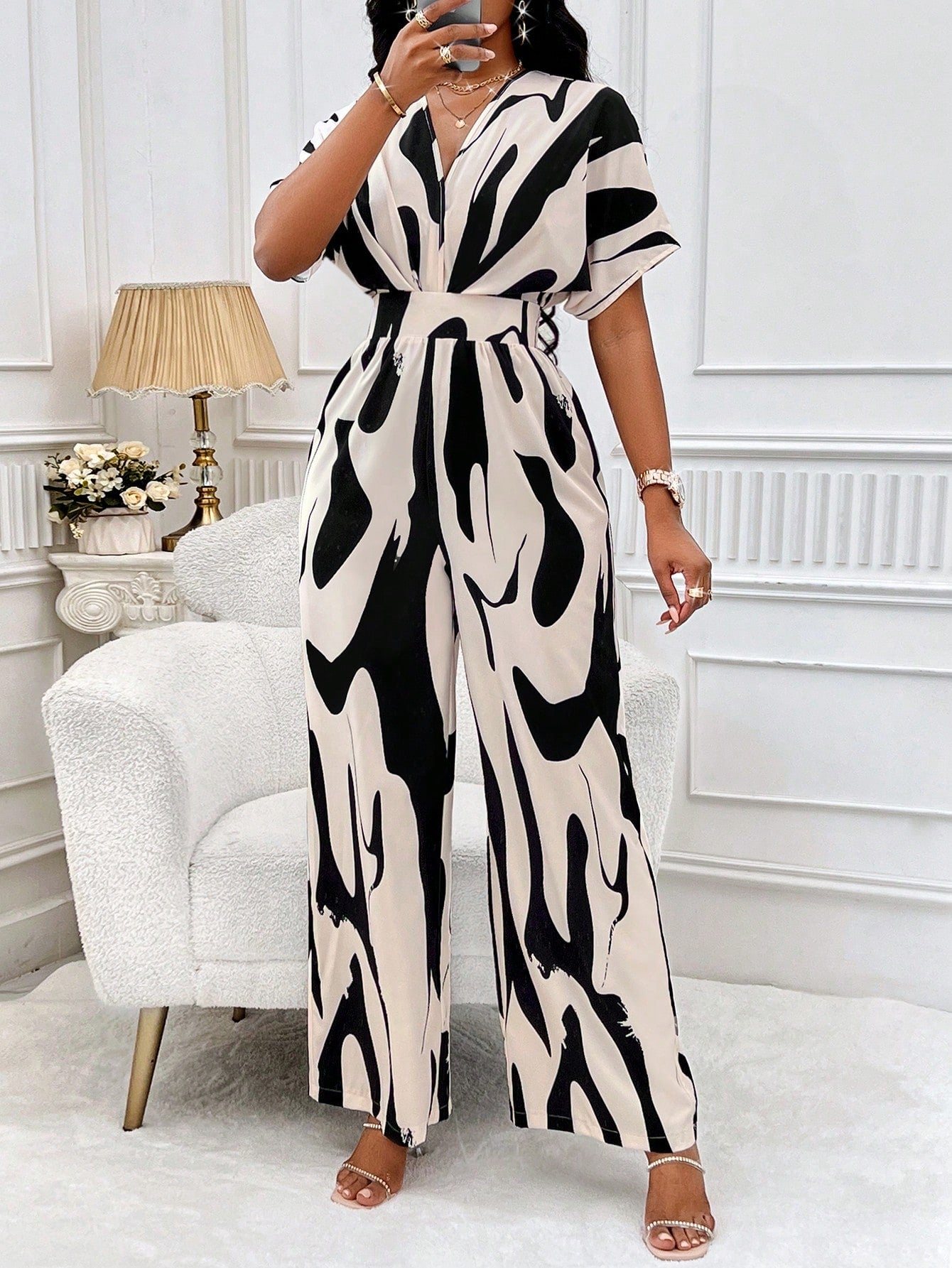 wide leg jumpsuit sleeves