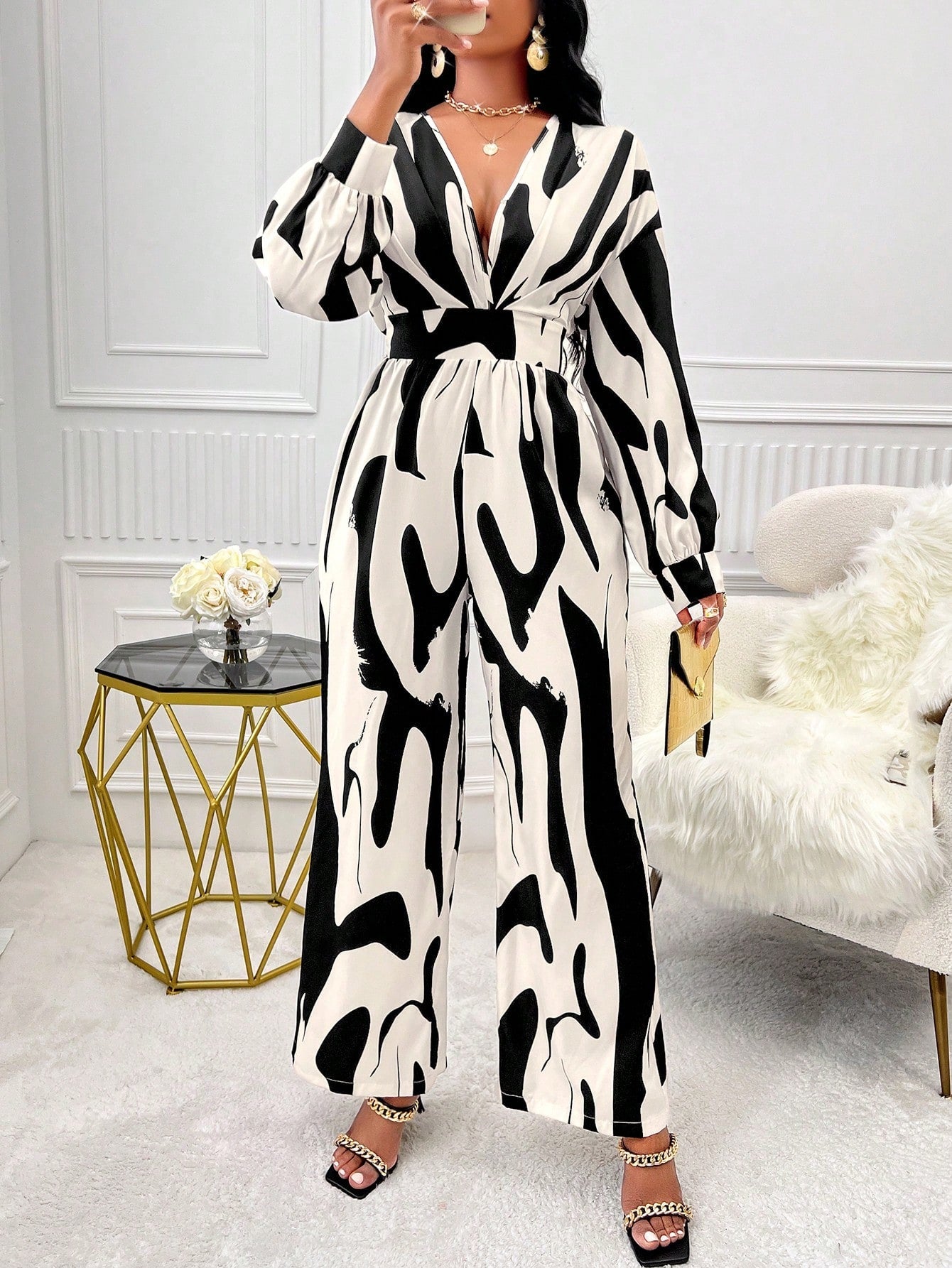 long sleeve wide leg jumpsuit – NextthinkShop