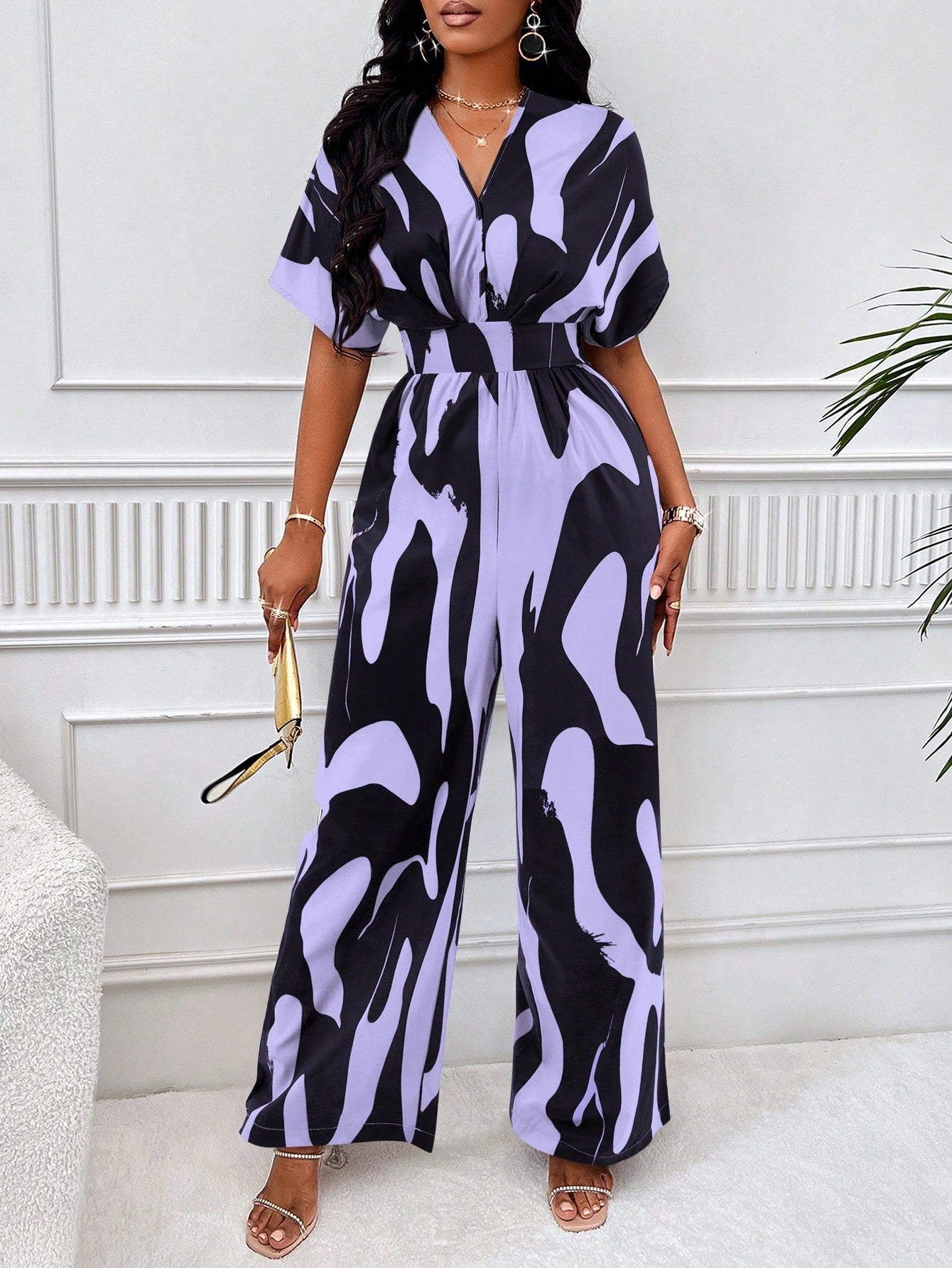 wide leg jumpsuit sleeves