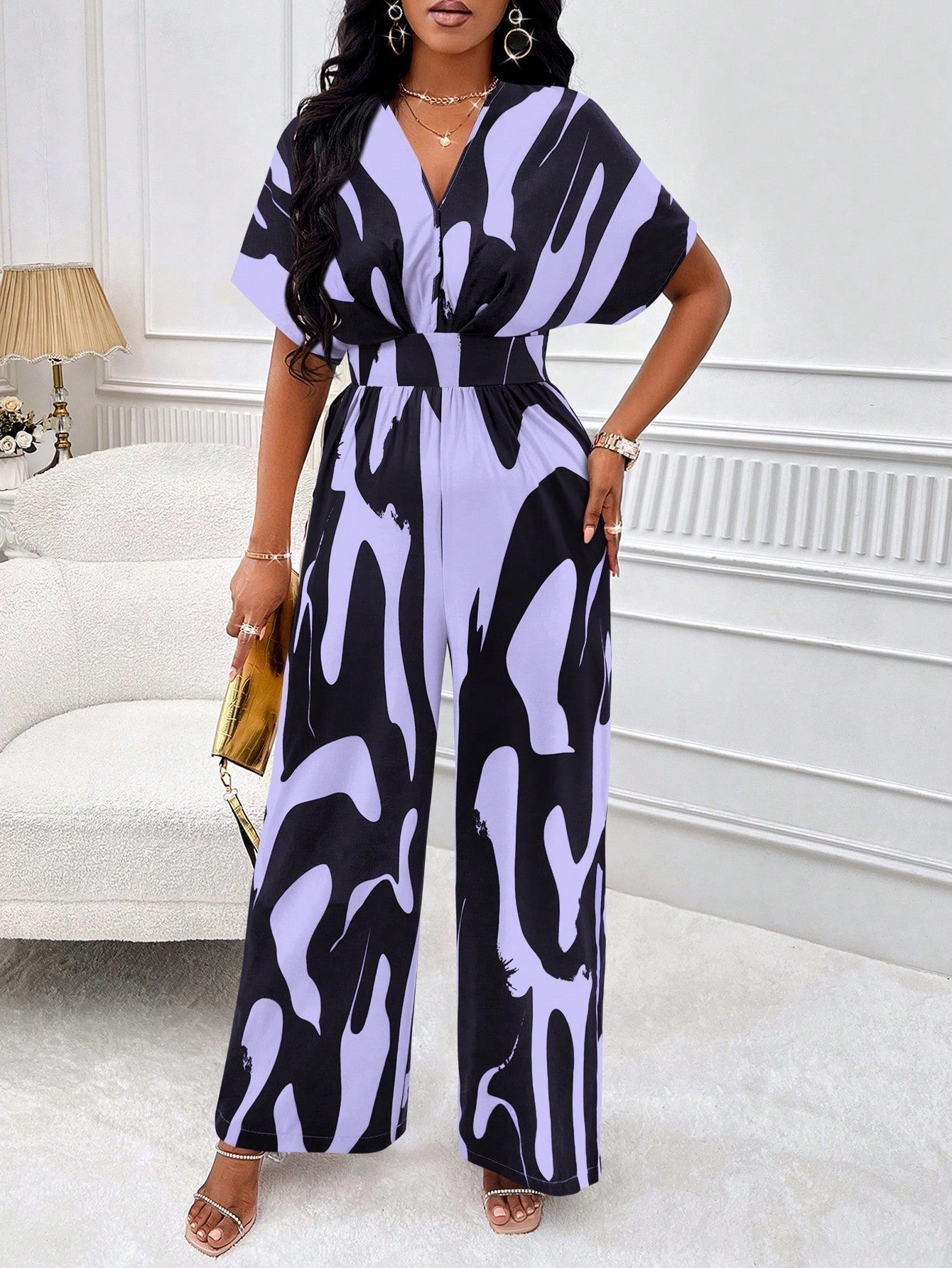 wide leg jumpsuit sleeves