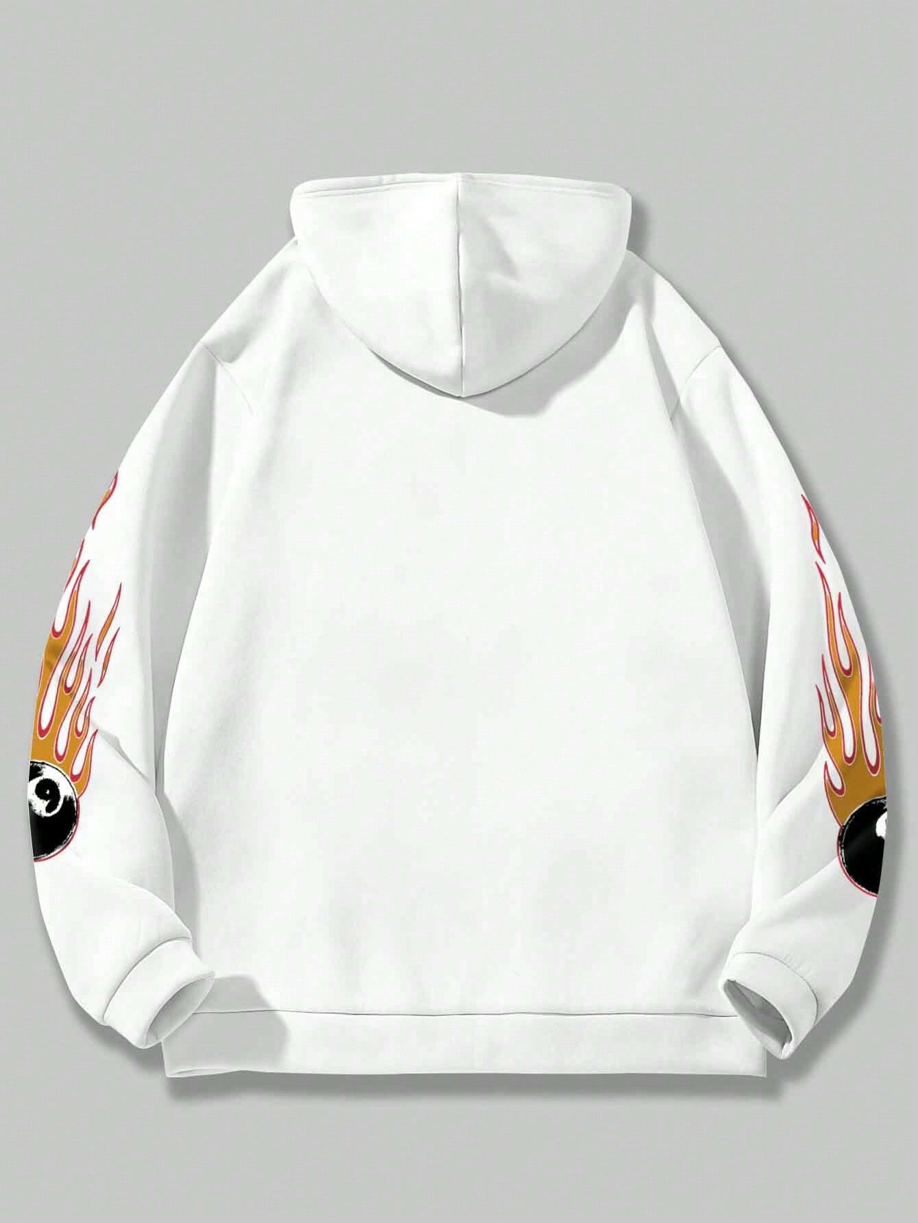 Nextthink Hooded Sweatshirt With Cartoon & Letter Pattern - NextthinkShoprm2308227779864777