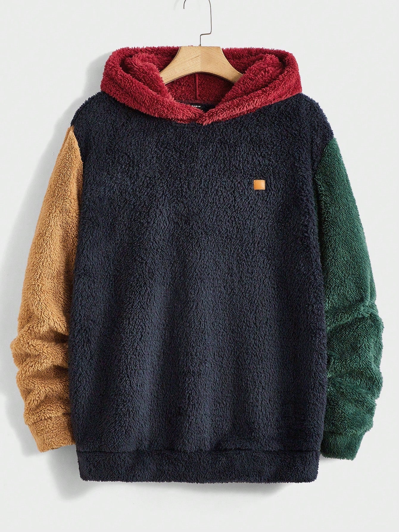 Nextthink Knitted Casual Fleece Patchwork Pullover - NextthinkShopsm2307183097971428