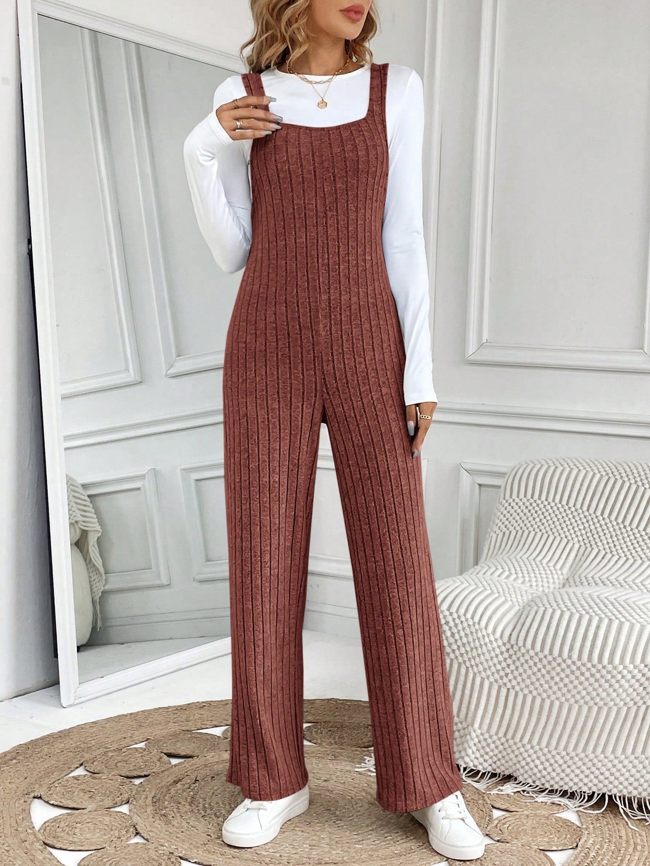 ribbed knitted jumpsuit – NextthinkShop