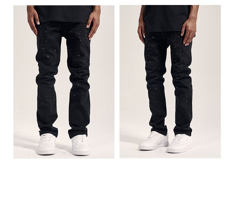 Nextthink Stretch Small Feet All Match Pure Black Jeans - NextthinkShop