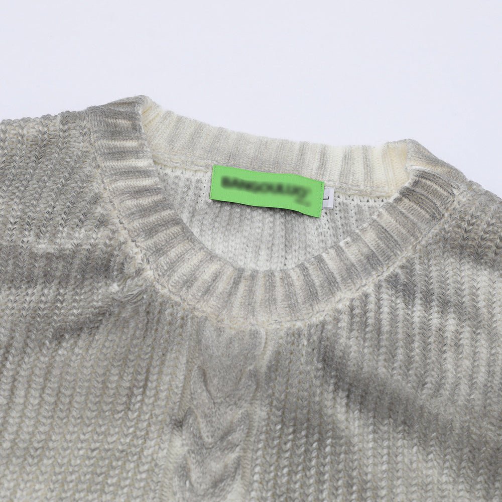 Nextthink Sunken Stripe Twist Crocheted Ripped Sweater - NextthinkShopMen's ClothingCJYD194322006FUMen's Clothing